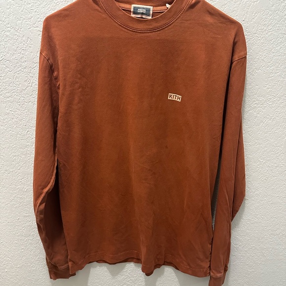 Kith Tops - Kith burnt orange Long Sleeve Tee